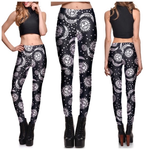 Celestial Sun Moon Leggings - Picture 3 of 6